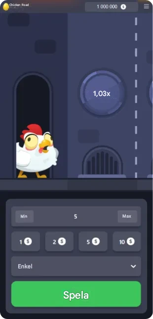Chicken Road spelstart