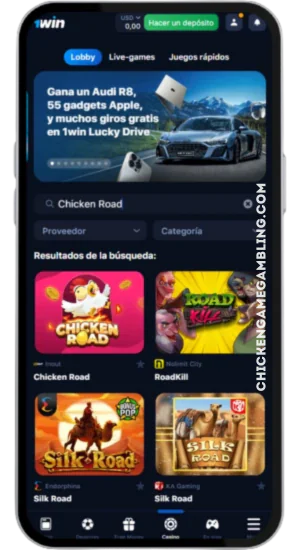 Buscar Chicken Road en el casino