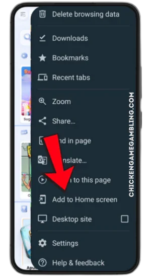 Abrir menú del navegador