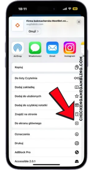Dodaj do ekranu początkowego