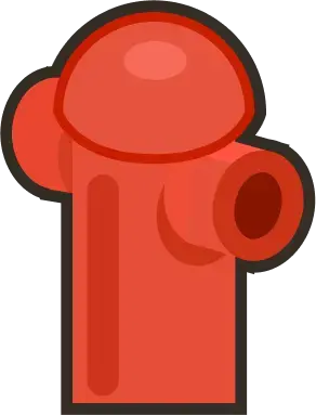Just a red hydrant